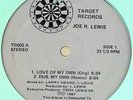 Joe R. Lewis Love Of My Own/9 Lives/Confused House/Love Mystery 12