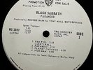 PROMO 1970 Orig BLACK SABBATH   PARANOID   DARK HEAVY HARD PSYCH Ozzy 
