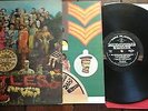 The BEATLES Sgt Peppers LP AUSTRALIAN SILVER BLACK PARLOPHONE + INSERTS PCS 7027