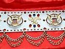 Elvis style gold vegas and aloha buckle belt for elvis jumpsuits