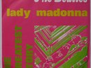 BEATLES: Apple Italy LADY MADONNA / Inner Light PS & 45 NM- IMPORT scarce 