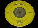 SURF GARAGE ROCKABILLY 45 - TEEN TONES - JUMPING / BORDERLINE - SONIC - PRIVATE