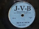 RARE DETROIT BLUES 78 RPM ON J-V-B LABEL EDDIE BURNS 