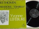 RARE LP 33T BEETHOVEN VARIATIONS DIABELLI YVONNE LEFEBURE FY 022 NM++