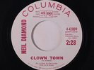NEIL DIAMOND: Clown Town / At Night 45 rare Oldies