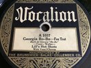 Vocalion 1037 Lill’s Hot Shots Louis Armstrong Drop That Sack Georgia Bo Jazz 78