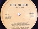 Iron Maiden - Piece Of Mind VERY RARE 1983 IRISH ORIGINAL PRESSING LP