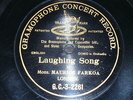 ENGLISH 78 rpm RECORD G&T Black MAURICE FARKOA Comic LAUGHING SONG