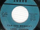 LARRY JOHNSON Can You Monkey Watch Your Step RARE Northern Soul 45 T-668 HEAR IT