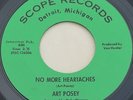 Detroit Northern Soul 45 - ART POSEY - No More Heartaches - SCOPE Label VG++