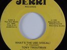 70's Soul 45 TONY TROUTMAN What's the Use JERRI HEAR