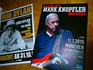 2015 2x Concert-Tour Promo Poster München MARK KNOPFLER (Dire Straifs)+BOB DYLAN
