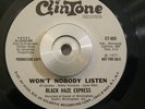 Soul/Funk 45 Black Haze Express Won't Nobody Listen/Pretty Soon CLINTONE Ex DJ