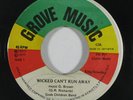 Reggae 45 GODS CHILDREN BAND Wicked Can't Run Away on Grove Music