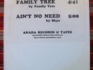 LP Album Family Tree & Aint No Need- Family Tree, Skye Anada NM 12