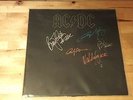 AC/DC BACK IN BLACK LP AUTOGRAMME ORIGINAL