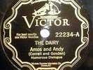 78 rpm AMOS AND ANDY  in N- (NEW-)  -- At the Bullfight  b/w  THE DIARY -  1928