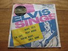 ELVIS PRESLEY Baby Lets Play House -GOLD CAR TOUR 1968 Souvenir -PORTRAIT SLEEVE