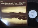 CHET BAKER LP LIVE IN PARIS . SIGNED BY CHET