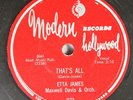 Hear R&B 78 Etta James - That'S All / W-O-M-A-N On Modern