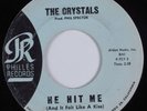 Girl Group R&B 45 CRYSTALS He Hit Me PHILLES HEAR VG++