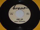 EDDIE QUINTEROS Slow Down Sandy / Lindy Lou 45 BRENT 7014 PROMO VG++ ROCKABILLY
