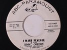 ROSCO GORDON: I Want Revenge / A Little Bit Of Magic 45 (dj) rare Soul