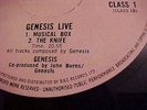 *GENESIS* Live - 1973 UK Charisma LP *B&C* EJ Day Sleeve + Liner Classic UK Rock
