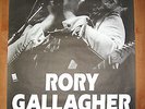 RORY GALLAGHER - CONCERT POSTER BELGIUM 1992