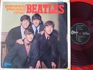 THE BEATLES PLEASE PLEASE ME JAPAN ODEON 1st ISSUE RED WAX LP DIFF COVER NR