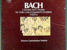 3 LP VOX BOX JS Bach LAUTENBACHER Solo Violin Sonatas & Partitas SVBX-526