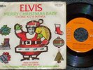 ELVIS PRESLEY 45 RPM Merry Christmas Baby with Sleeve
