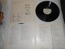 Rare Pink Floyd, The Wall Promo Record Lp, Gold Stamped with Timing Strip