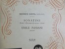 EMILE PASSANI / RAVEL sonatine / PATHE