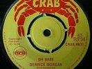 DERRICK MORGAN-OH BABE PAMA CRAB SHOCKS A MIGHTY RHYTHM BOSS 45 LISTEN EX