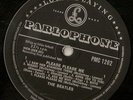 THE BEATLES PLEASE PLEASE ME DANISH LP 1963 BLACK & SILVER PARLOPHONE BOLD MONO