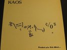 Kaos Product Of A Sick Mind EP Vinyl 1980 Punk KBD Los Angeles LA What Records