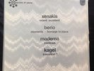 Iannis Xenakis Luciano Berio Bruno Maderna Mauricio Kagel UK 1967 Prospective NM