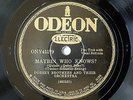 Jazz- ODEON NY  Rare  Dorsey Bros Orch: Maybe, Who Knows? & SMITH BALLEW ORCH