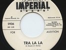 Hear - Rare Doo Wop 45 - The Majors - Tra La La - Imperial # 5936 - Promo - M-