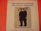 SIGNED, 1960 EVERLY BROTHERS R&R LP {COVER ONLY}, 