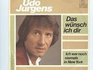 Udo Jürgens Single Ich war noch niemals in New York - B Seite wird Welthit  RAR