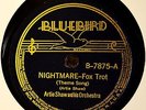 Artie Shaw Nightmare 78 Bluebird 7875 NICE Horror Exotica Plays Great Non-Stop