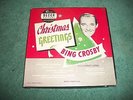 Bing Crosby Christmas Greetings Classic 1950 45 rpm 3 Record Box Set Decca 9-66