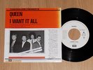 QUEEN I Want It All - RARE 1989 JAPAN WHITE LABEL PROMO 7