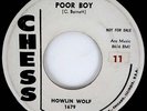 HOWLIN' WOLF 45 Poor Boy / Sitting On Top Of The World CHESS Rec DJ PROMO Listen