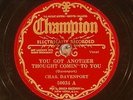 Chas. (Cow Cow) Davenport / Chas. Davenport & Iva Smith, Champion 50034, E-/E-V+