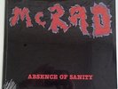 McRAD Absence Of Sanity SEALED Original VINYL LP 1987 skate punk kbd Private cc