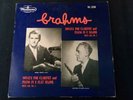 LEOPOLD WLACH BRAHMS Clarinet Sonatas with DEMUS Westminster WL 5236 mono LP EX
