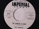 TURBANS: The Damage Is Done / I Wonder 45 (dj, wol) rare Soul